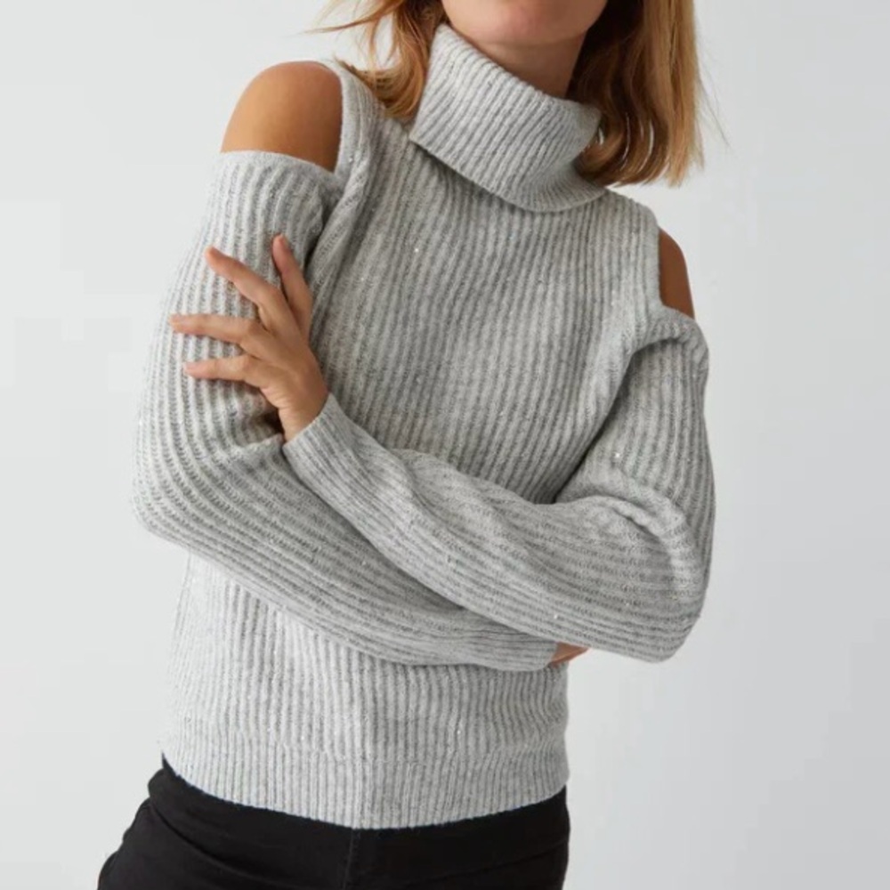 Michael Stars Light Gray Knit Cardigan